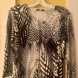 Cable+Gauge cotton/nylon 3/4 length sweater